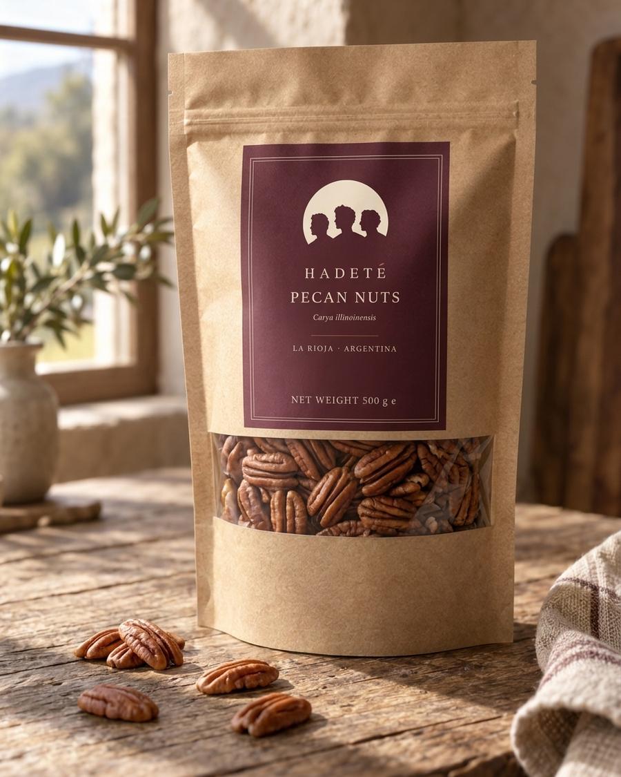 Pouch of Hadeté pecan nuts